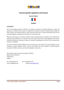 France`s Chapter