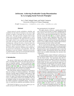 JetStream: Achieving Predictable Gossip Dissemination by