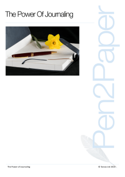 The Power Of Journaling