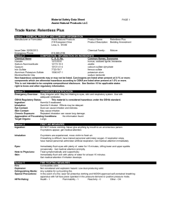 Trade Name: Relentless Plus - Assist Natural Products Manage the
