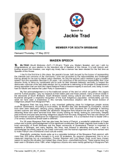 Jackie Trad - Queensland Parliament
