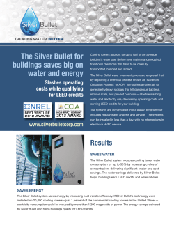The Silver Bullet for buildings saves big on water and energy