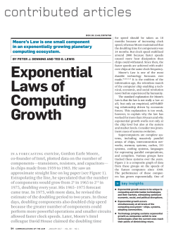 Exponential Laws of Computing Growth