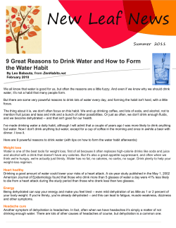 New Leaf News - New Leaf Massage Therapy