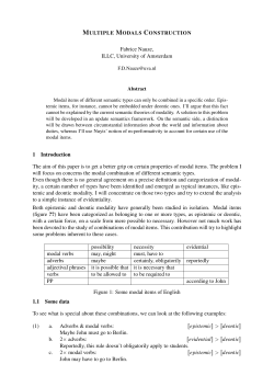 Multiple Modals Construction