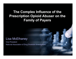 Presentation - Opioid Risk Management