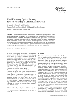 Dual-frequency optical pumping for spin