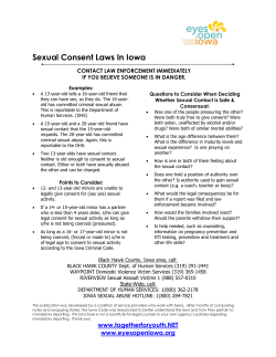 Sexual Consent Laws In Iowa