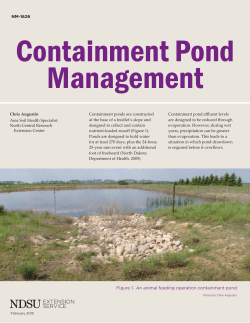 NM-1626 Containment ponds are constructed at