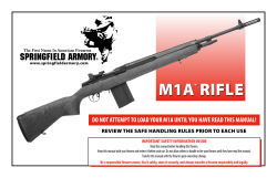 M1A&trade; Manual - Springfield Armory