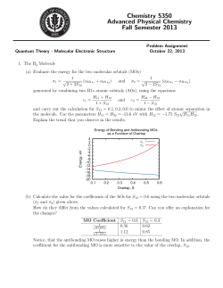 Molecular Electronic Structure