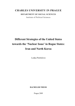 Different Strategies of the United States towards the `Nuclear Issue
