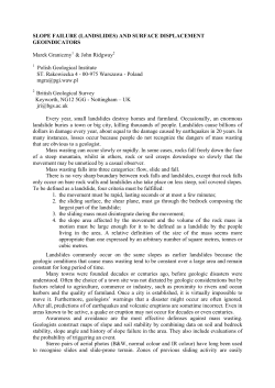Landslides