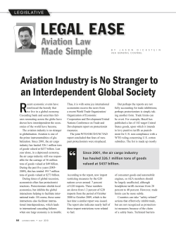 aviation Industry is No stranger to an Interdependent global society