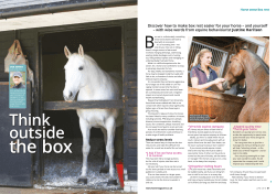Think Outside the Box - Justine Harrison | Equine Behaviourist