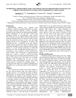 270 nutritional stress during early secondary oocyte growth induces