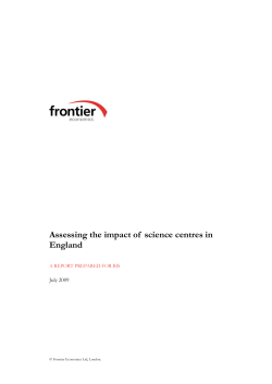 Assessing the impact of science centres in England
