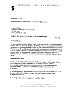 Analysis from Smith Engineering