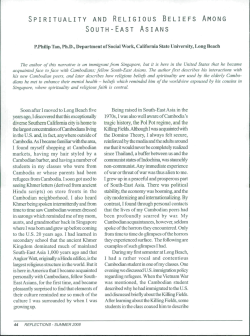 spirituality and religious beliefs among south