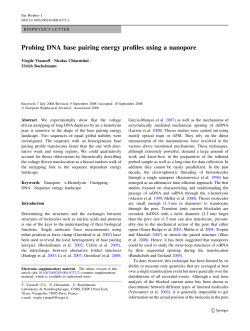 Probing DNA base pairing energy profiles using a nanopore