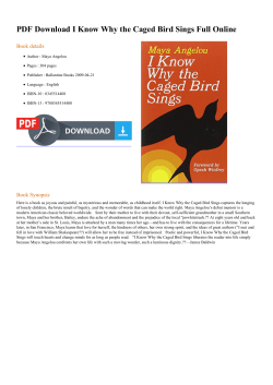 PDF I Know Why the Caged Bird Sings
