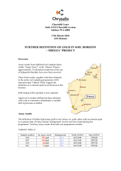 SHEEZA SOIL SAMPLE PROGRAMME3aa - ASX