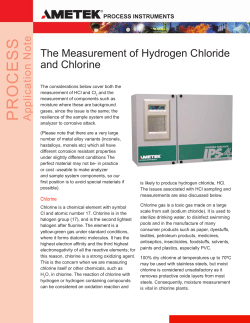 Measurement of Hydrogen Chloride and Chlorine