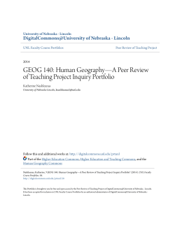GEOG 140: Human Geography&mdash;A Peer Review of Teaching Project