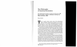 The Philosophy of Austrian Economics