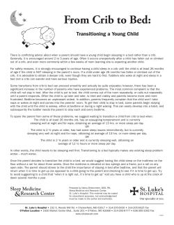 From Crib to Bed: Transitioning a Young Child