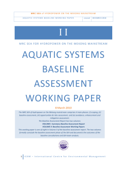 Aquatic and terrestrial systems