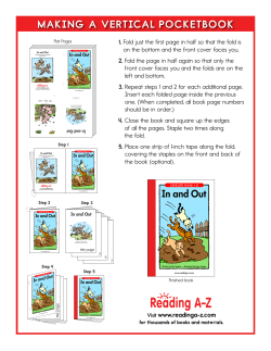 MAKING A VERTICAL POCKETBOOK