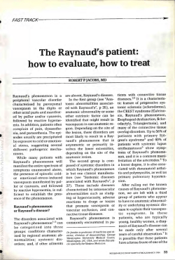 The Raynaud`s patient: how to evaluate, how to treat