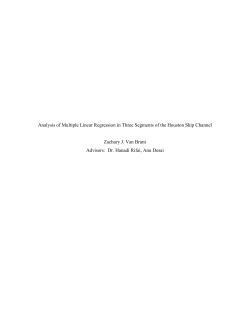 Analysis of Multiple Linear Regression in Three Segments of the