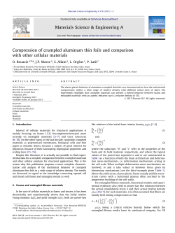 Compression of crumpled aluminum thin foils and