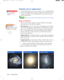 Galaxies vary in appearance.