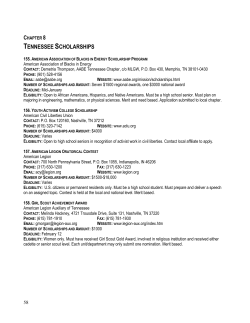 tennessee scholarships