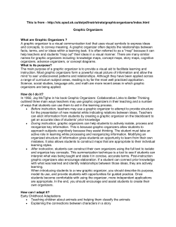 Graphic Organizers