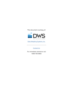 Brochure - Data Weighing Systems