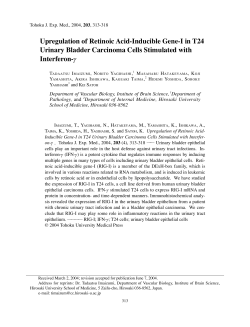 Upregulation of retinoic acid-inducible gene