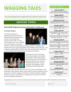 to read the March 2016 issue of Wagging Tales Newsletter