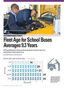 Fleet Age for School Buses Averages 9.3 Years