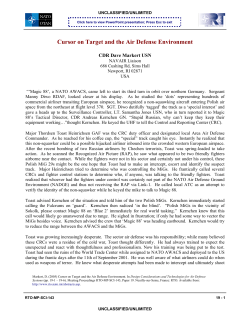 Cursor on Target and the Air Defense Environment