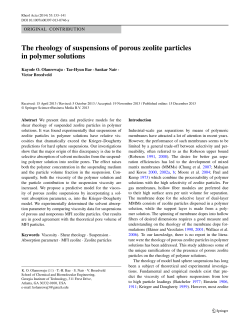 The rheology of suspensions of porous zeolite particles in polymer