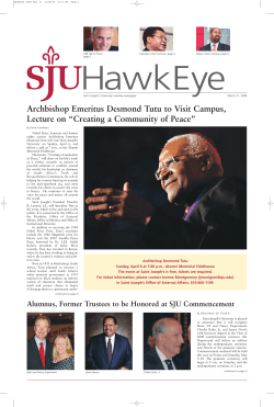 Archbishop Emeritus Desmond Tutu to Visit Campus, Lecture on