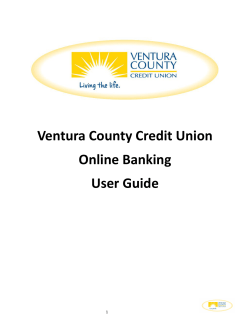 Ventura County Credit Union Online Banking User Guide