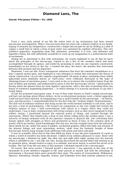 Diamond Lens, The - Magyar HP Lovecraft Port&aacute;l