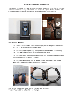 Garmin Forerunner 620 Review