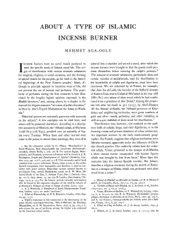 About a Type of Islamic Incense Burner