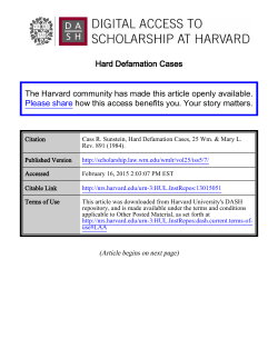 Hard Defamation Cases